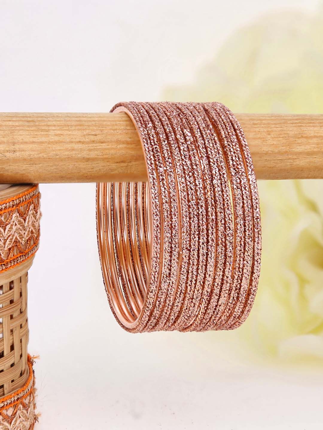 Metal Bangles in Rose Gold finish - 2460RG