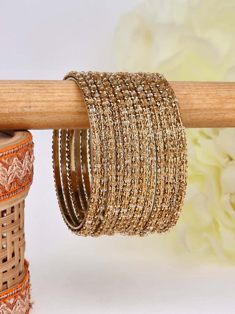 Metal Bangles in Gold finish - 5286GO