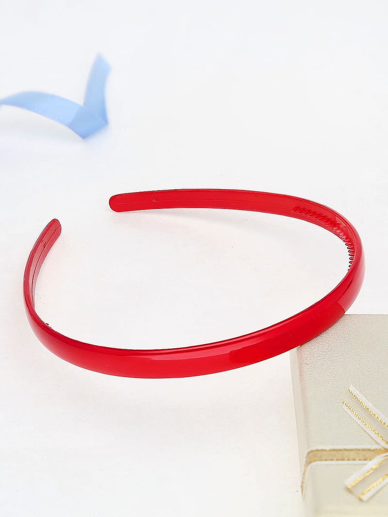 Plain Hair Band in Red color - THF093