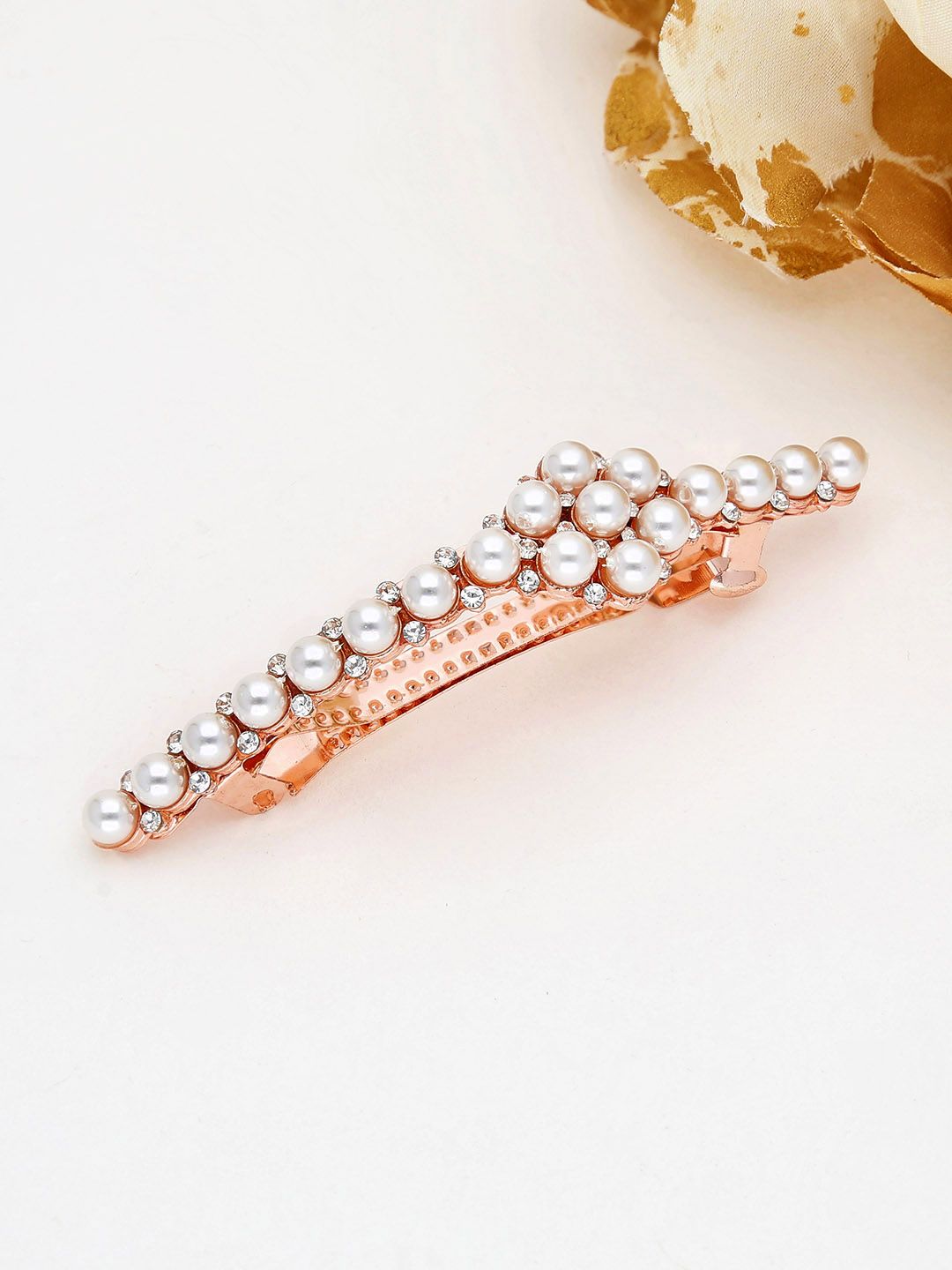 Fancy Hair Clip in Rose Gold finish - 2192RG