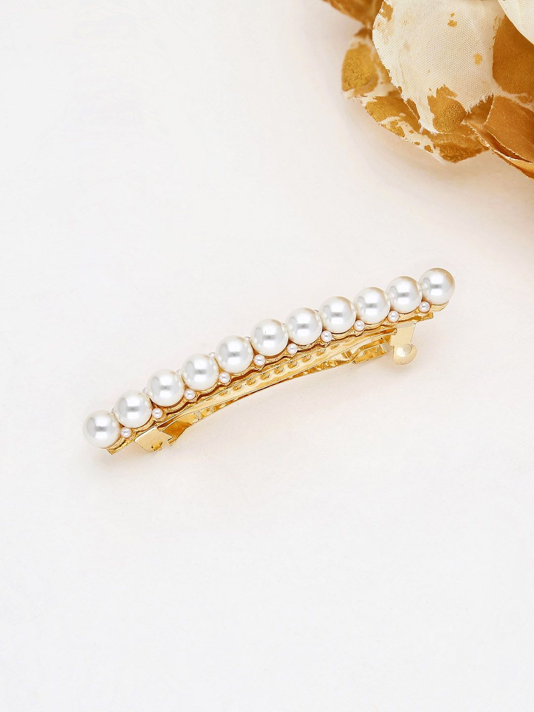Fancy Hair Clip in Gold finish - 2197GO