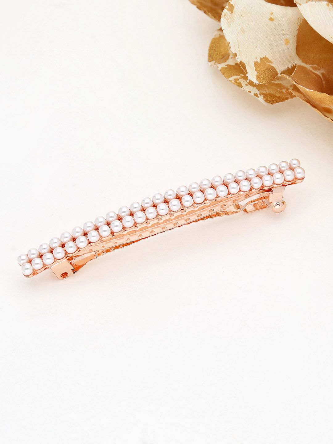 Fancy Hair Clip in Rose Gold finish - 2203RG