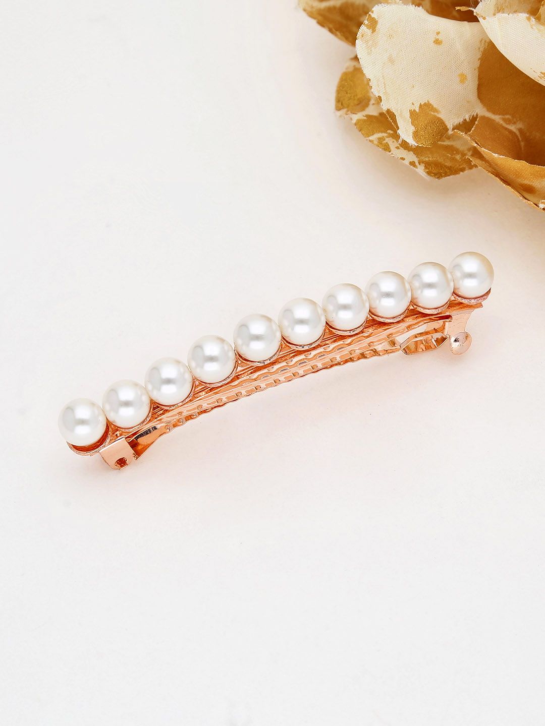 Fancy Hair Clip in Rose Gold finish - 2205RG