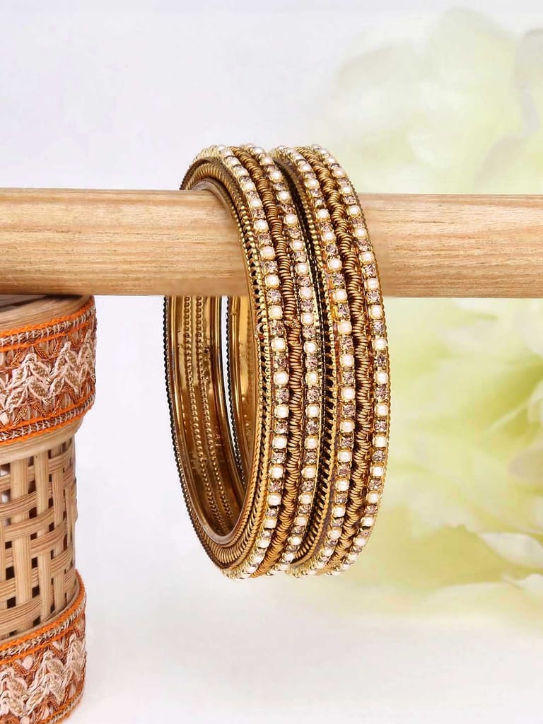 Traditional Bangles in Gold finish - 1561