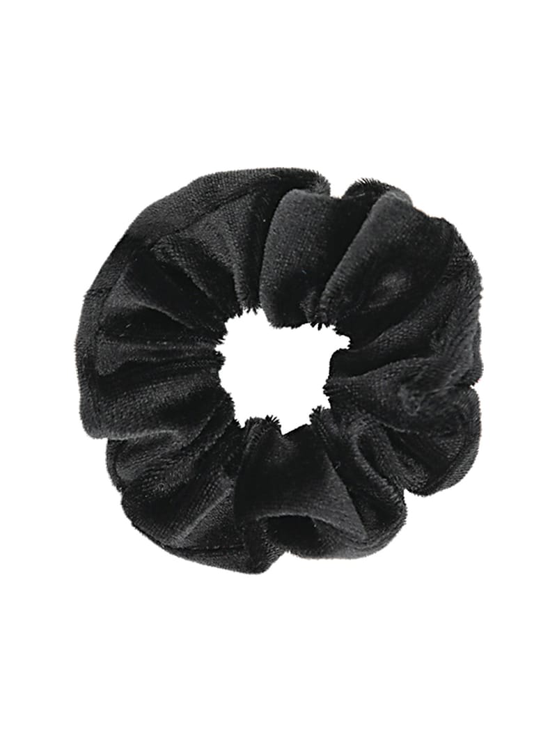 Velvet Scrunchies in Black color - 4993