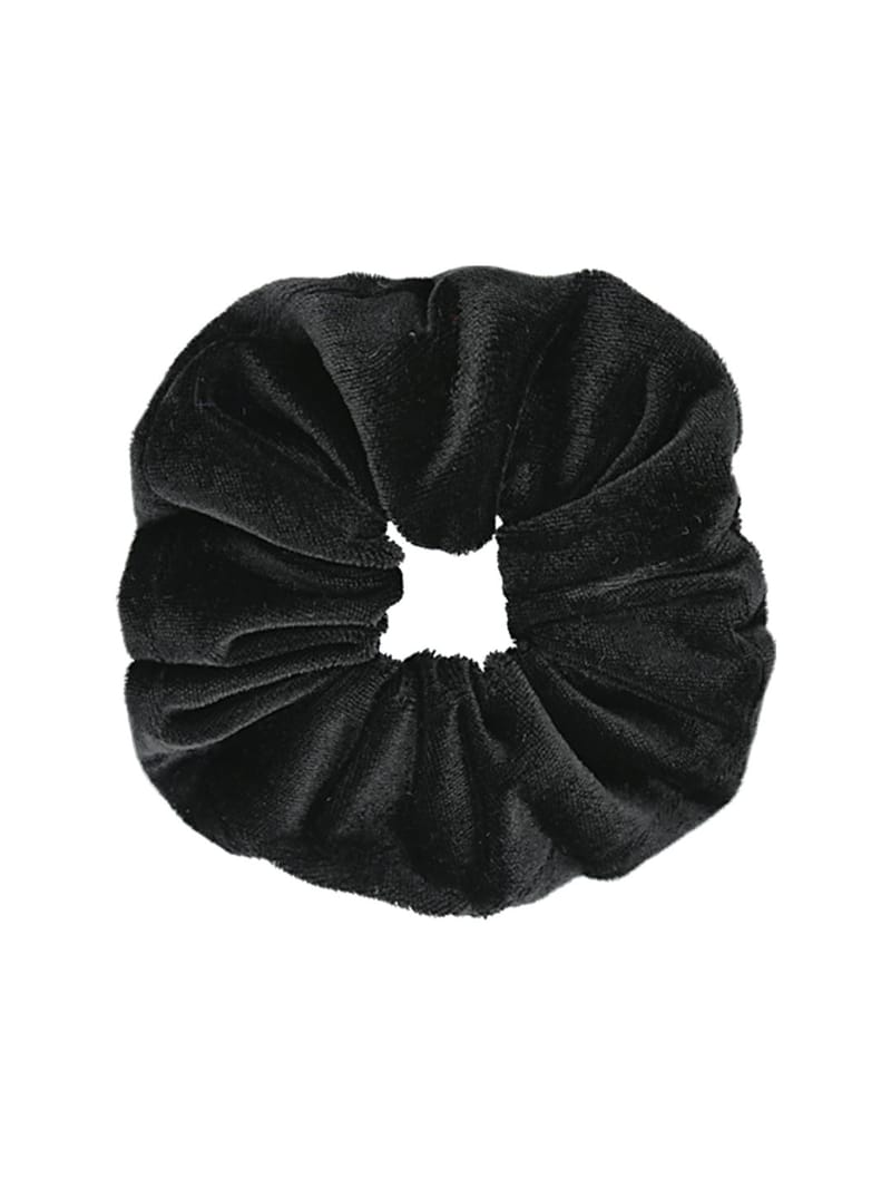Velvet Scrunchies in Black color - 3966