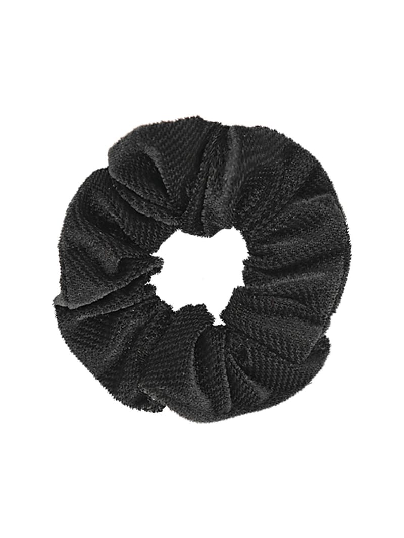 Plain Scrunchies in Black color - 5112