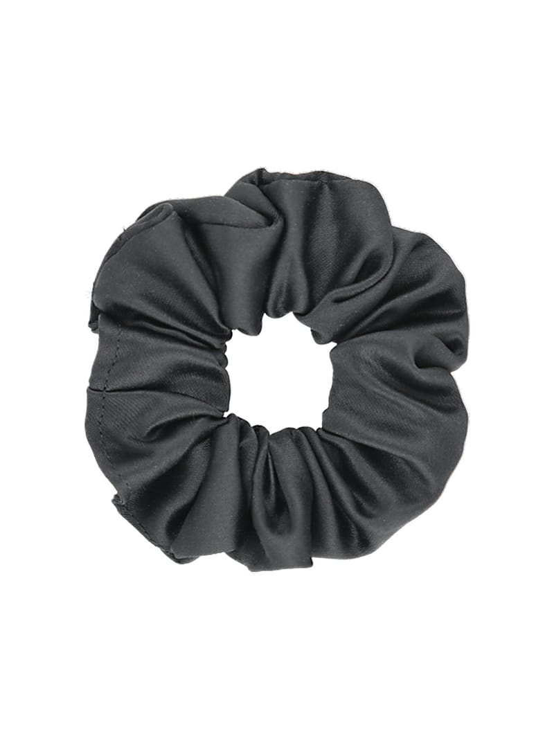 Plain Scrunchies in Black color - F016