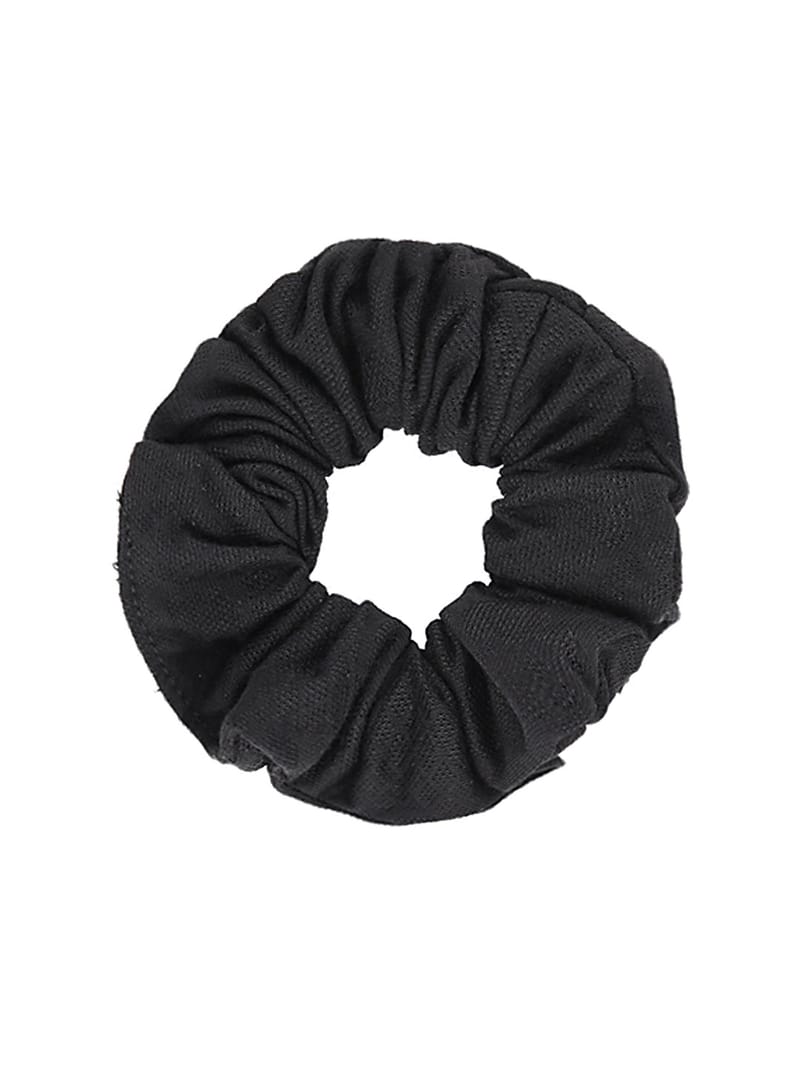 Plain Scrunchies in Black color - 5176