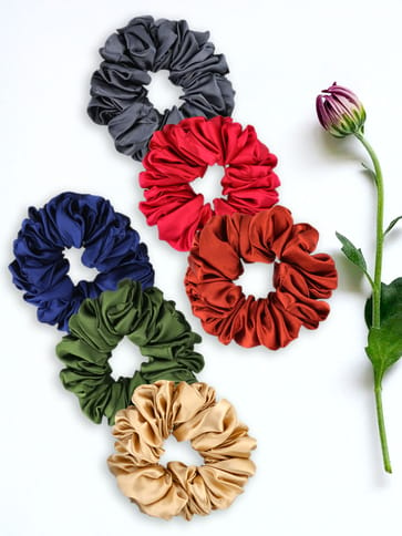 Satin Scrunchies in Assorted color - 421DK