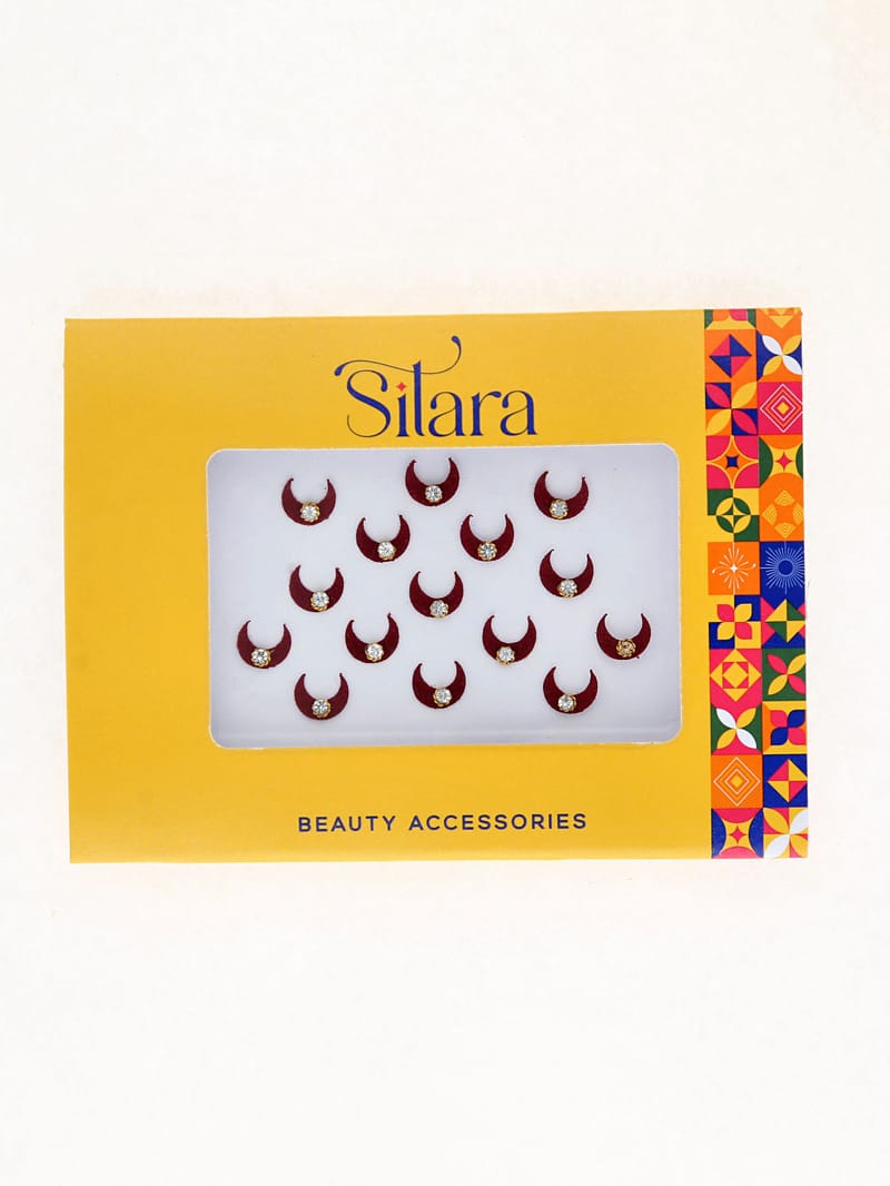 Traditional Bindis in Maroon color - D305