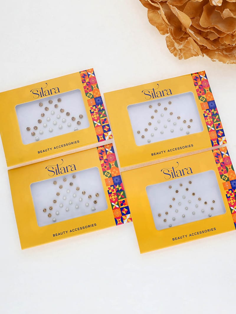 Traditional Bindis in LCT/Champagne color - D314
