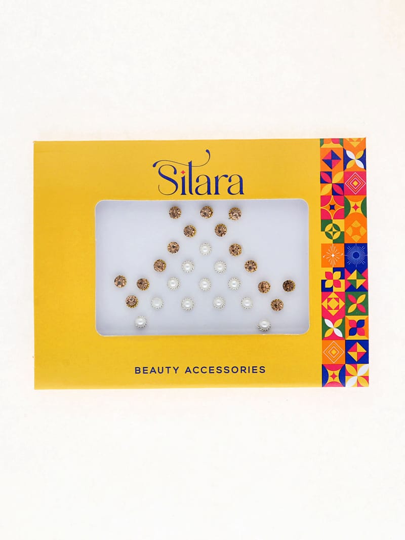 Traditional Bindis in LCT/Champagne color - D314