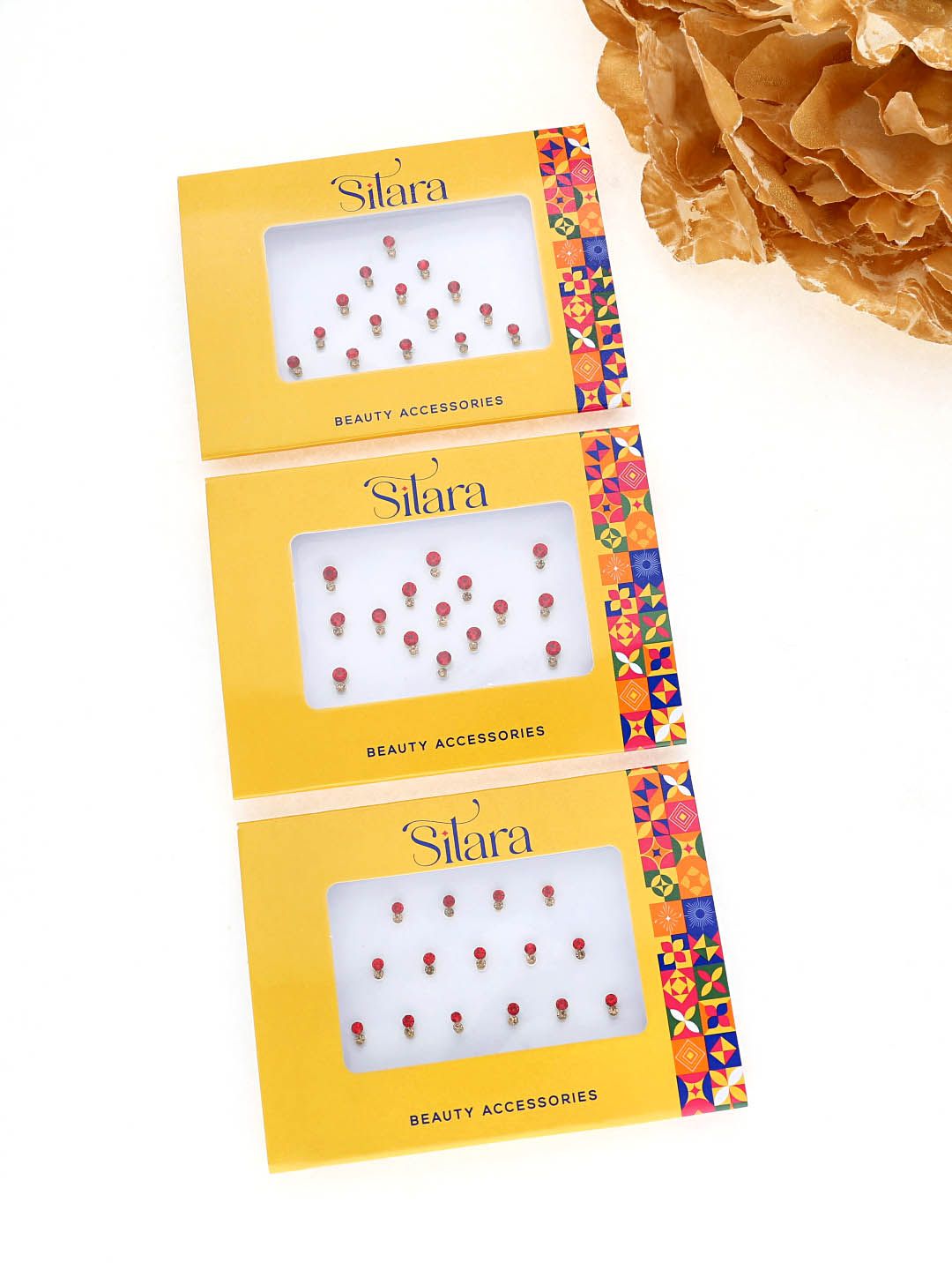 Traditional Bindis in Red color - SR018