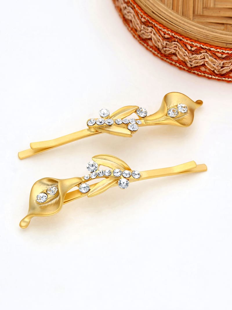 Fancy Side Pin in Gold finish - THF636