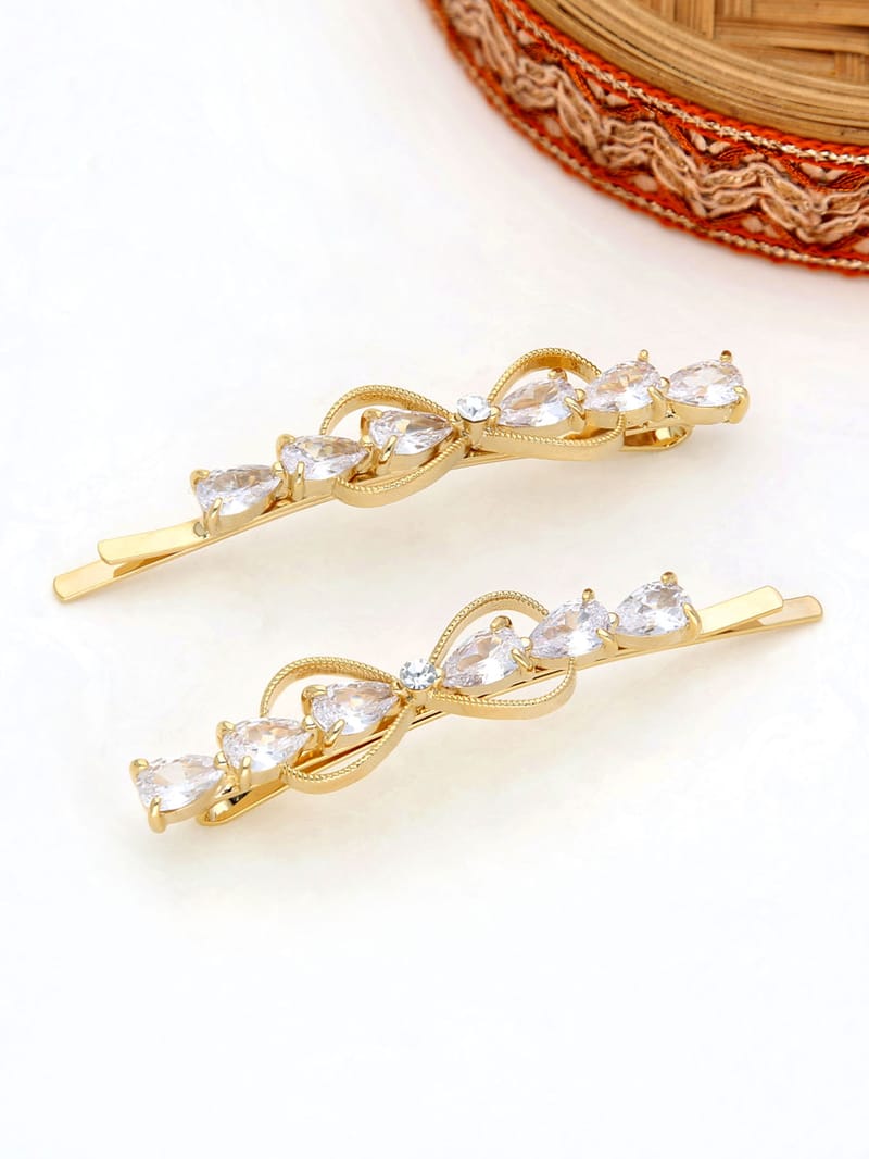 Fancy Side Pin in Gold finish - THF637