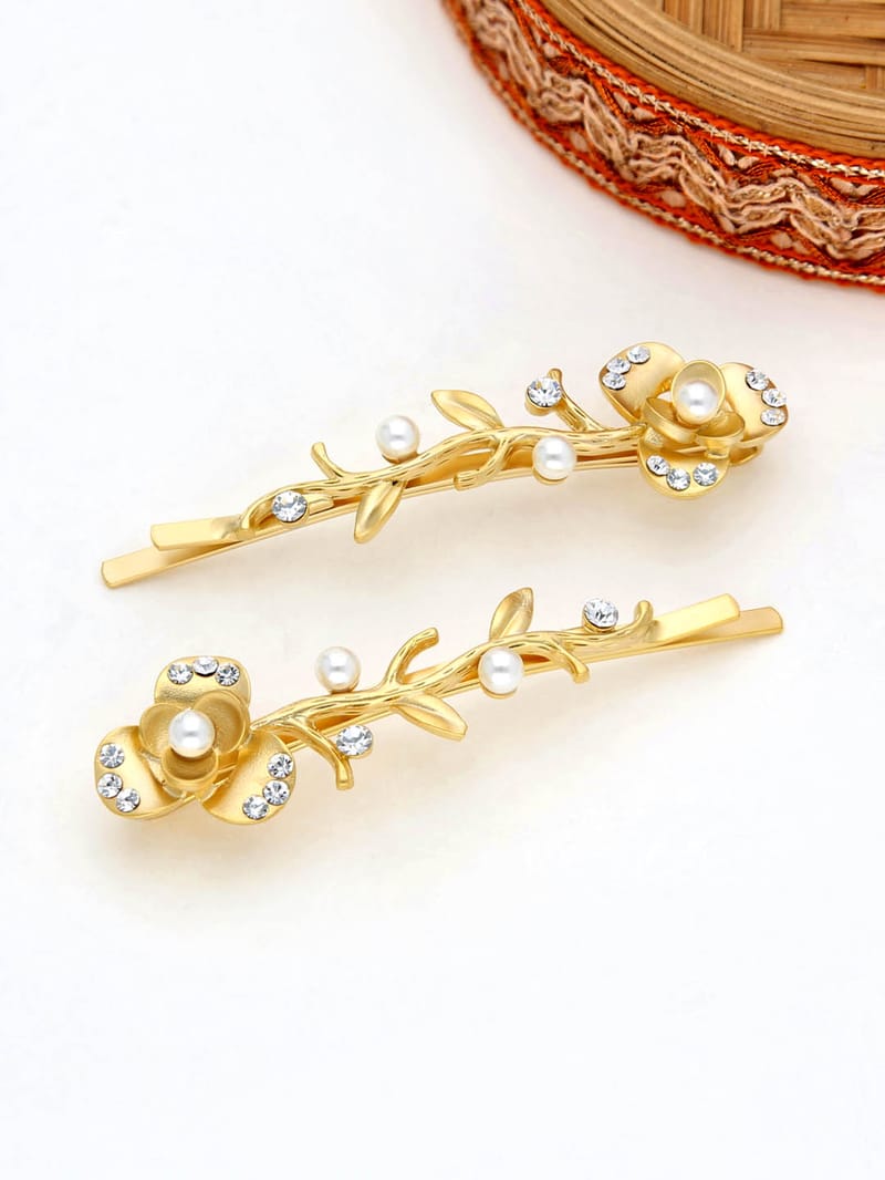 Fancy Side Pin in Gold finish - THF638