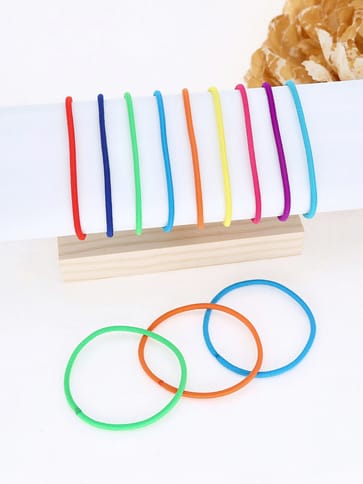 Plain Rubber Bands in Dark color - THF793