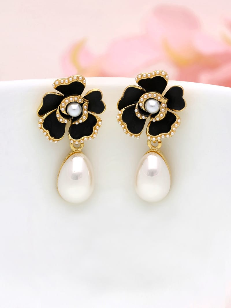 Western Dangler Earrings in Gold finish - THF892
