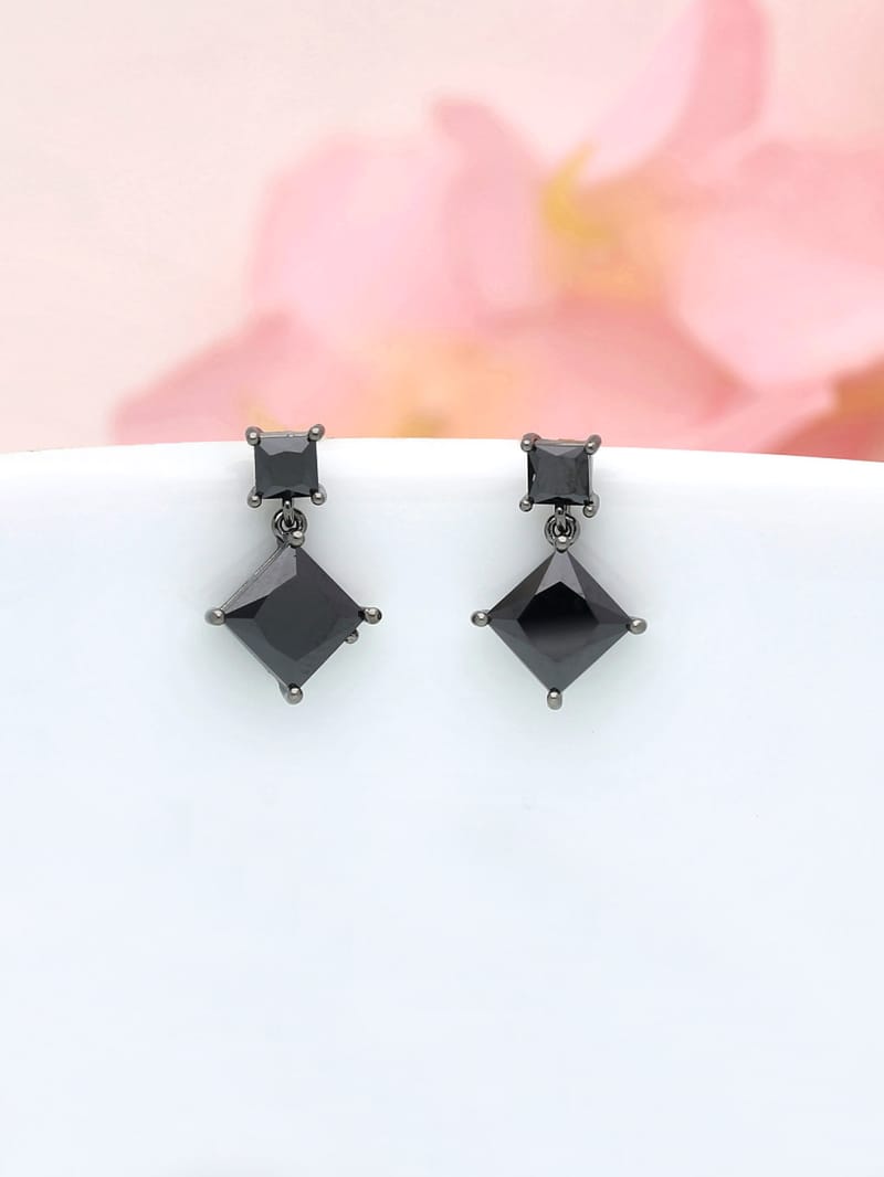 Western Earrings in Black Rhodium finish - THF908