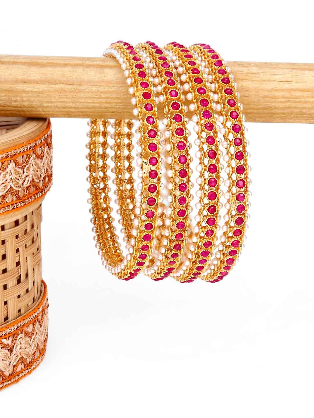 Antique Bangles in Rajwadi finish - 2.6