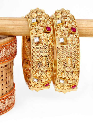 Temple Bangles in Rajwadi finish - 2.8