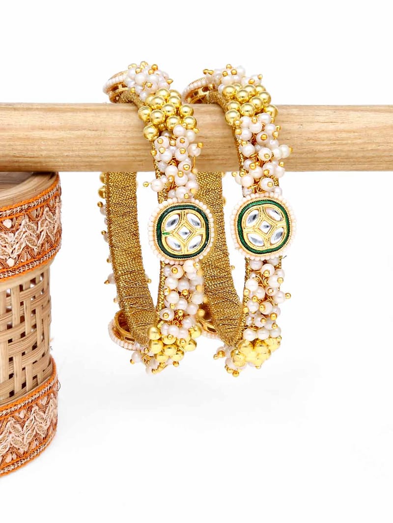 Kundan Bangles in Gold finish - 2.4