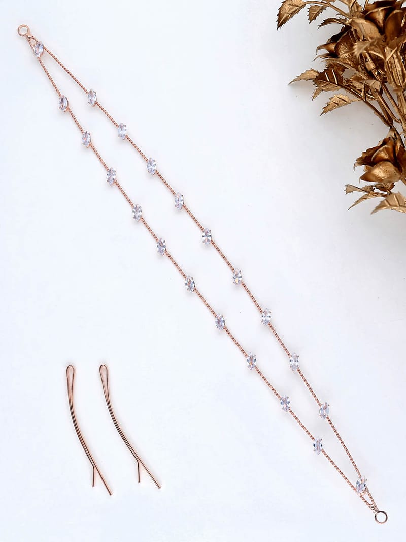 AD / CZ Tiara in Rose Gold finish - THF1096