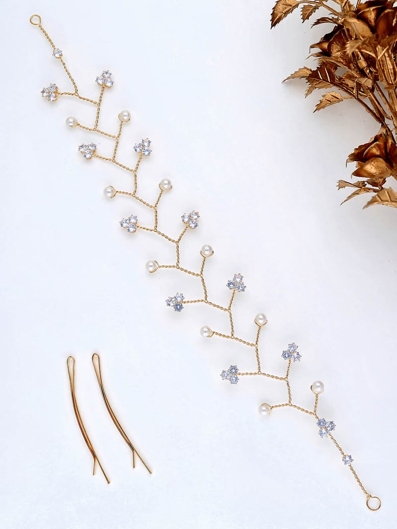 AD / CZ Tiara in Gold finish - THF1100