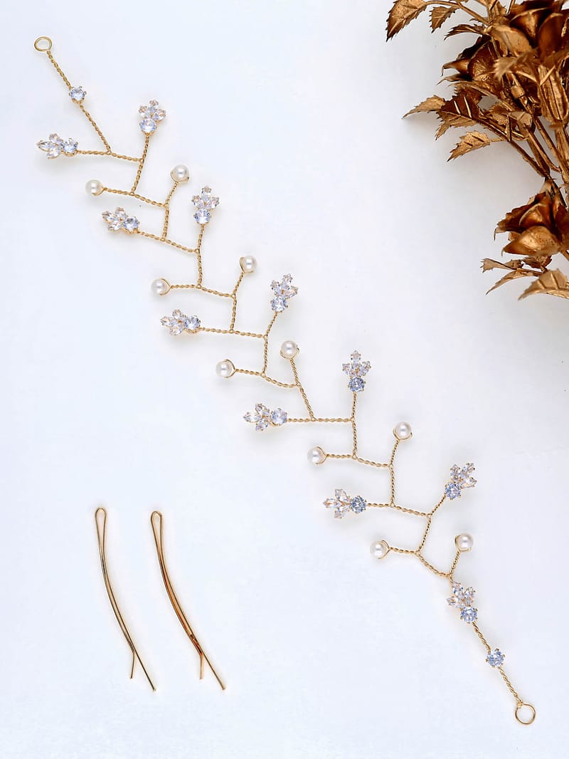 AD / CZ Tiara in Gold finish - THF1103