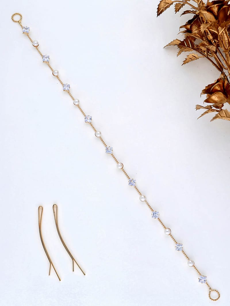 AD / CZ Tiara in Gold finish - THF1109