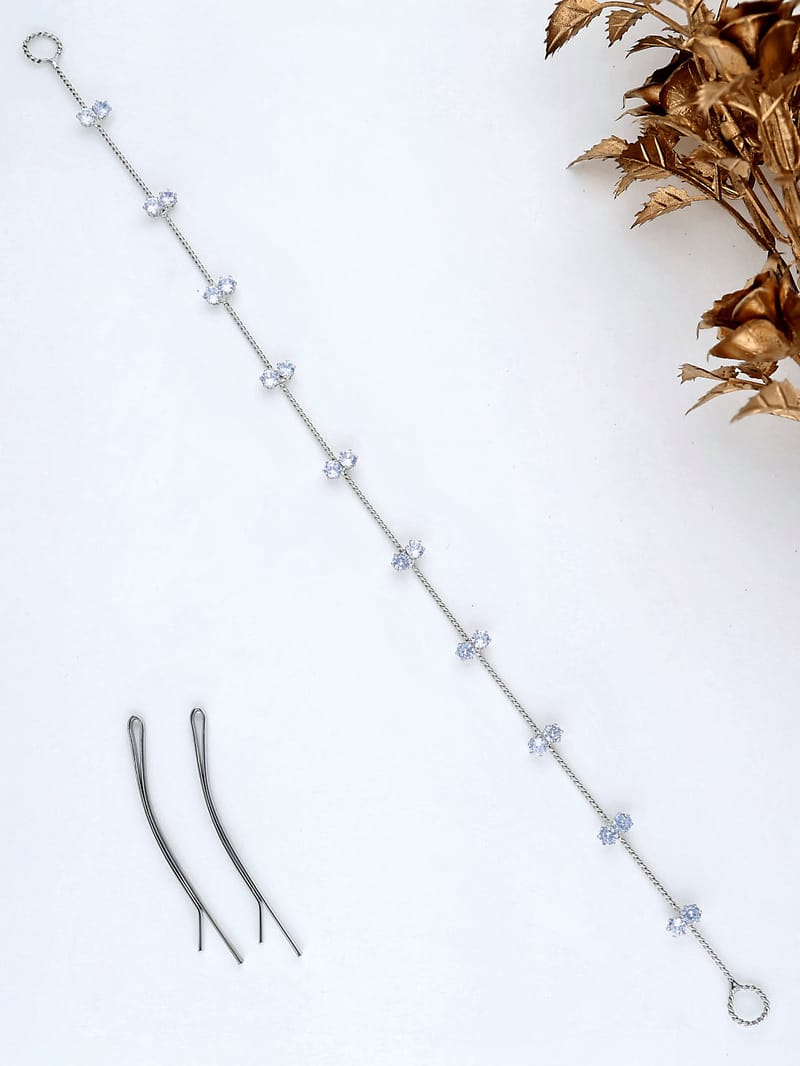 AD / CZ Tiara in Rhodium finish - THF1117