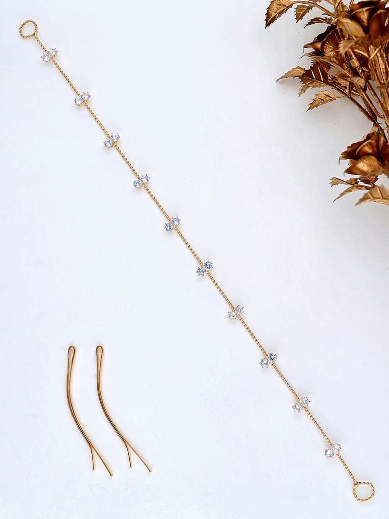 AD / CZ Tiara in Gold finish - THF1115