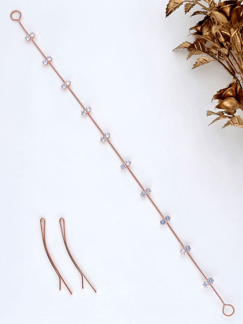 AD / CZ Tiara in Rose Gold finish - THF1116