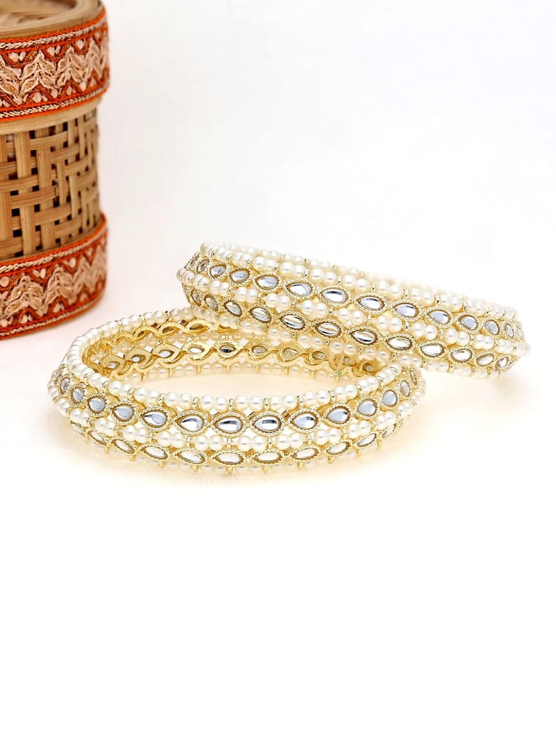 Kundan Bangles in Gold finish - 2.8