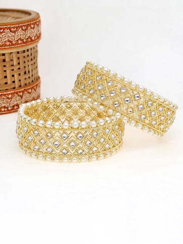 Kundan Bangles in Gold finish - 2.4