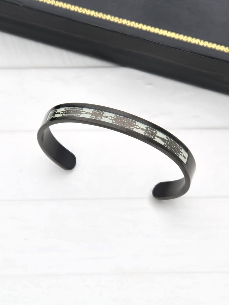 Men's Kada Bracelet in Black Rhodium finish - THF1246