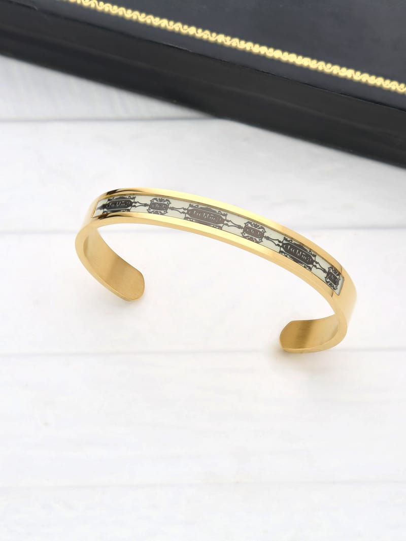 Men's Kada Bracelet in Gold finish - THF1245