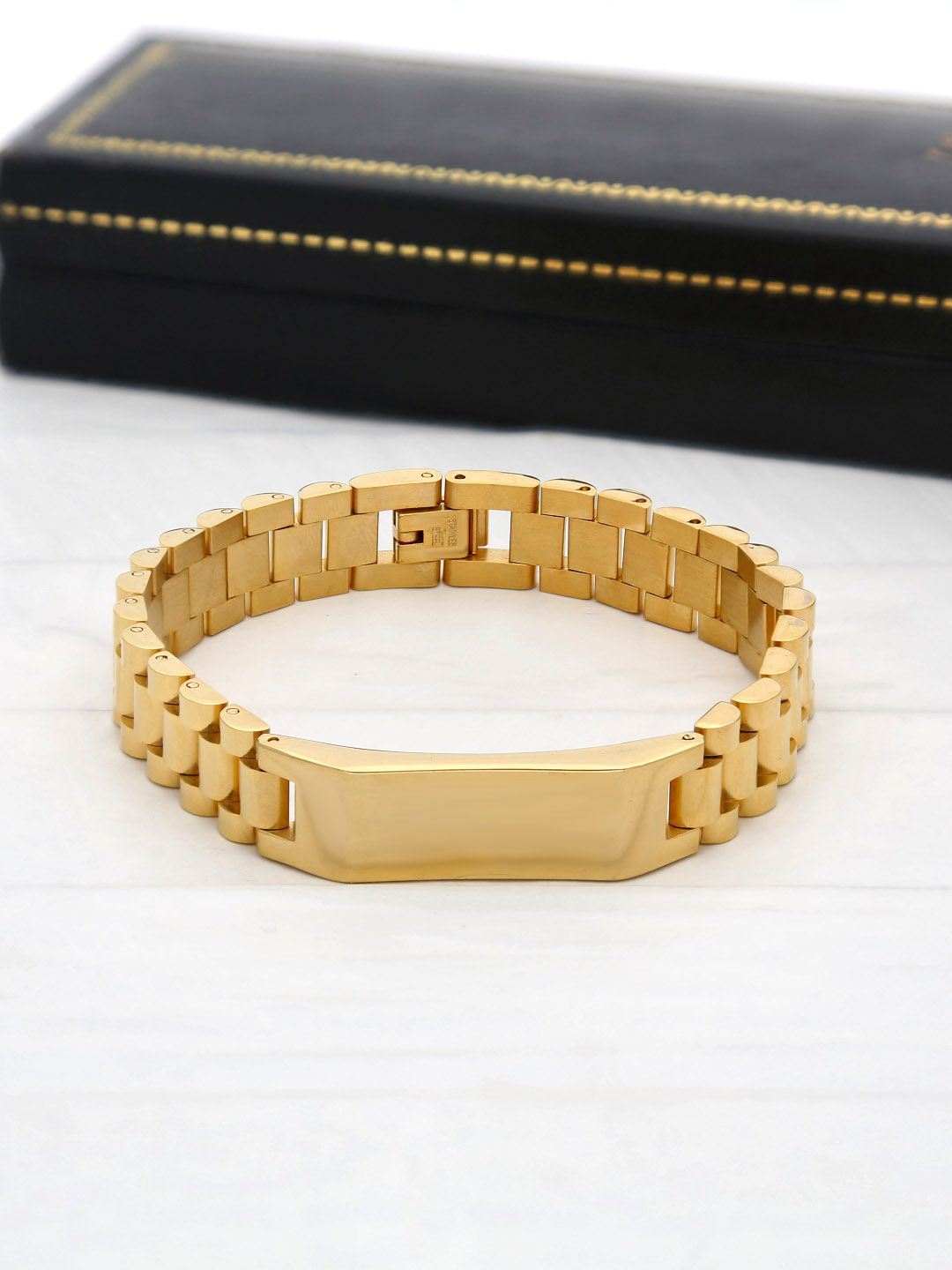 Men's Loose / Link Bracelet in Gold finish - THF1258