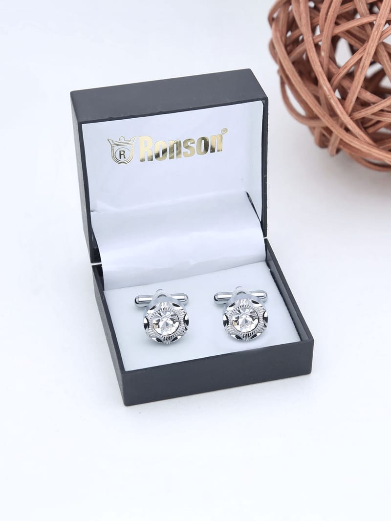 Western Cufflinks in Rhodium finish - THF1534