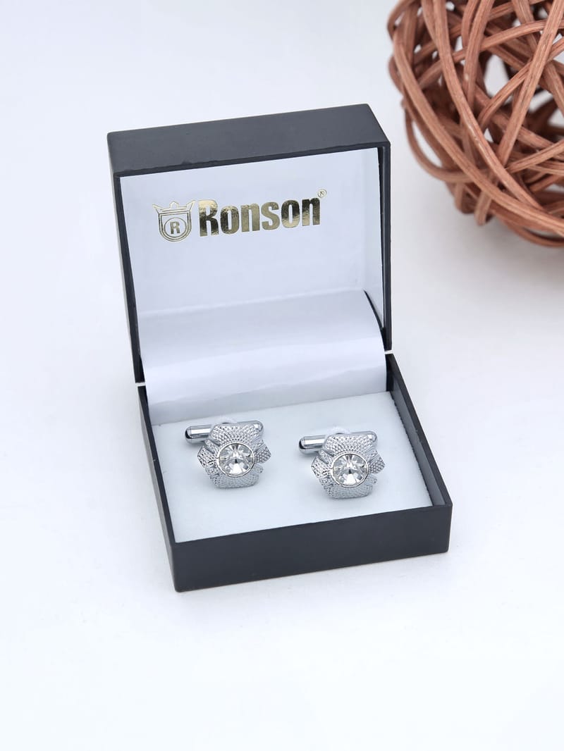 Western Cufflinks in Rhodium finish - THF1535