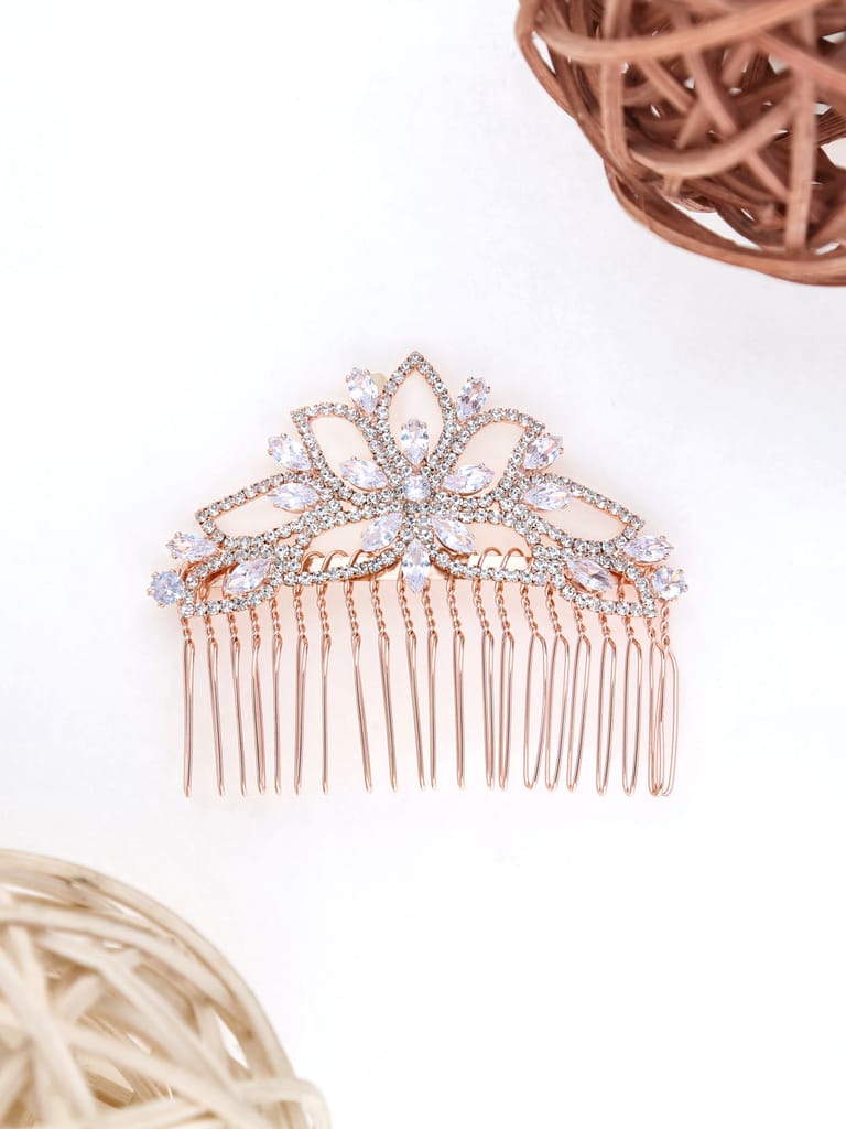 Fancy Comb in Rose Gold finish - THF1555