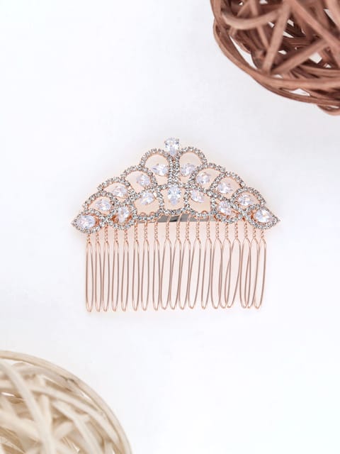 Fancy Comb in Rose Gold finish - THF1567