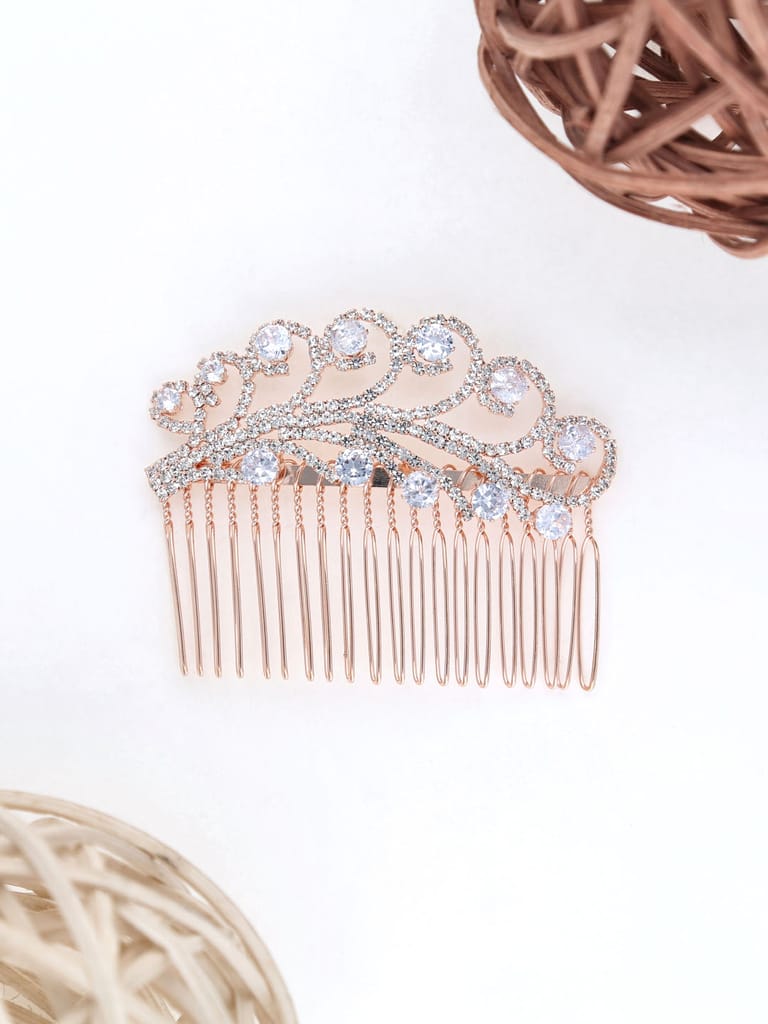 Fancy Comb in Rose Gold finish - THF1570
