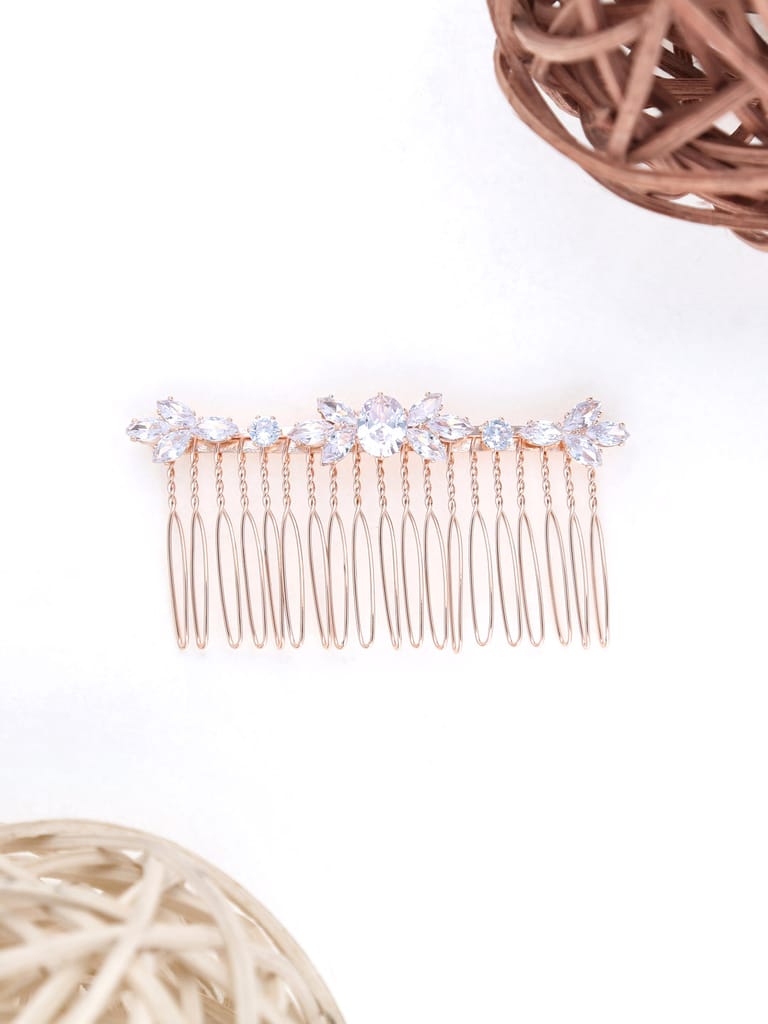 Fancy Comb in Rose Gold finish - THF1585