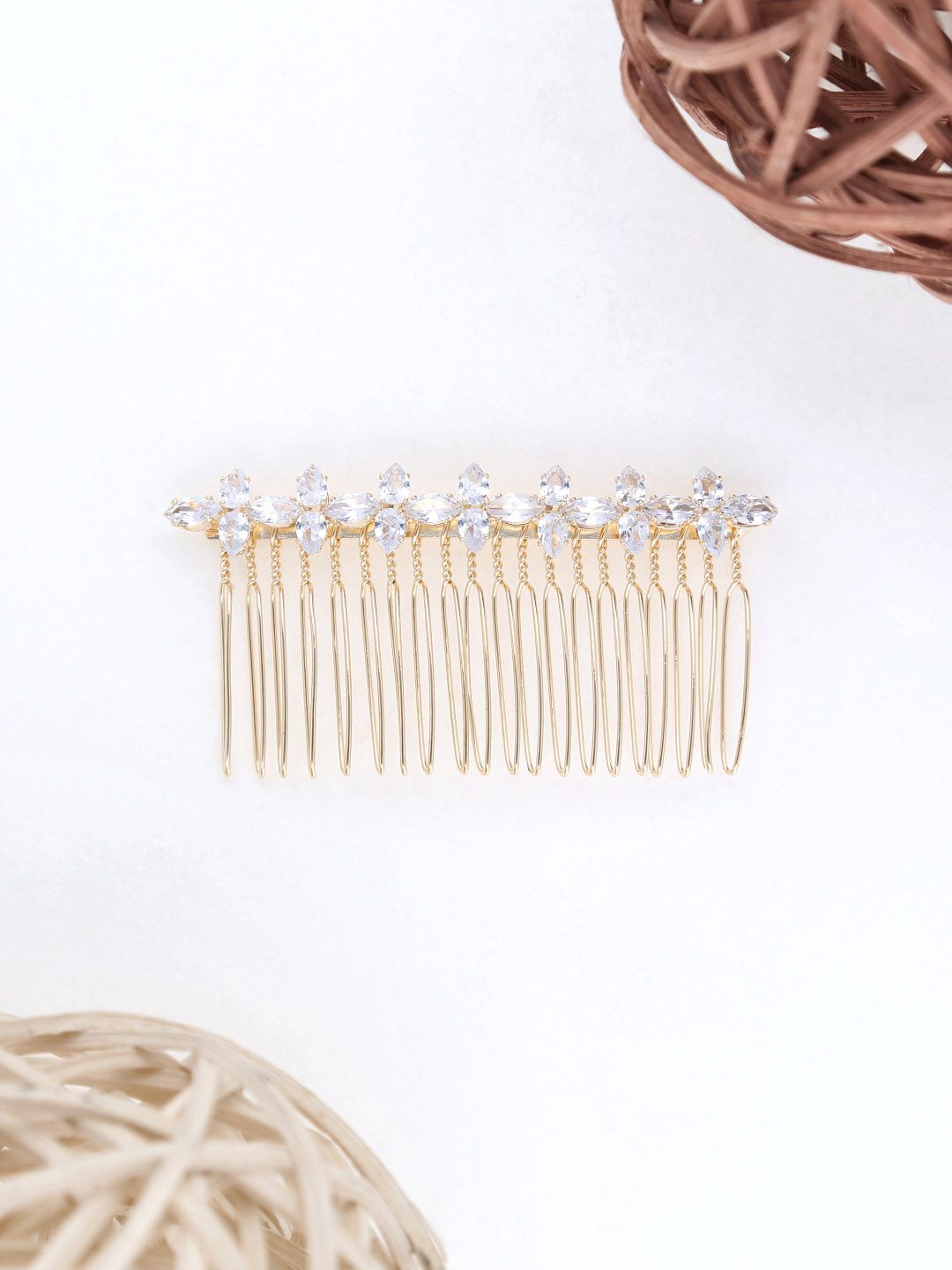 Fancy Comb in Gold finish - THF1598