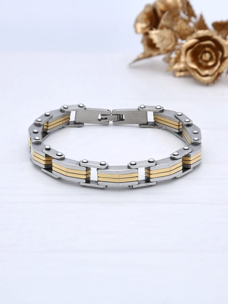 Western Loose / Link Bracelet in Two Tone finish - THF1613