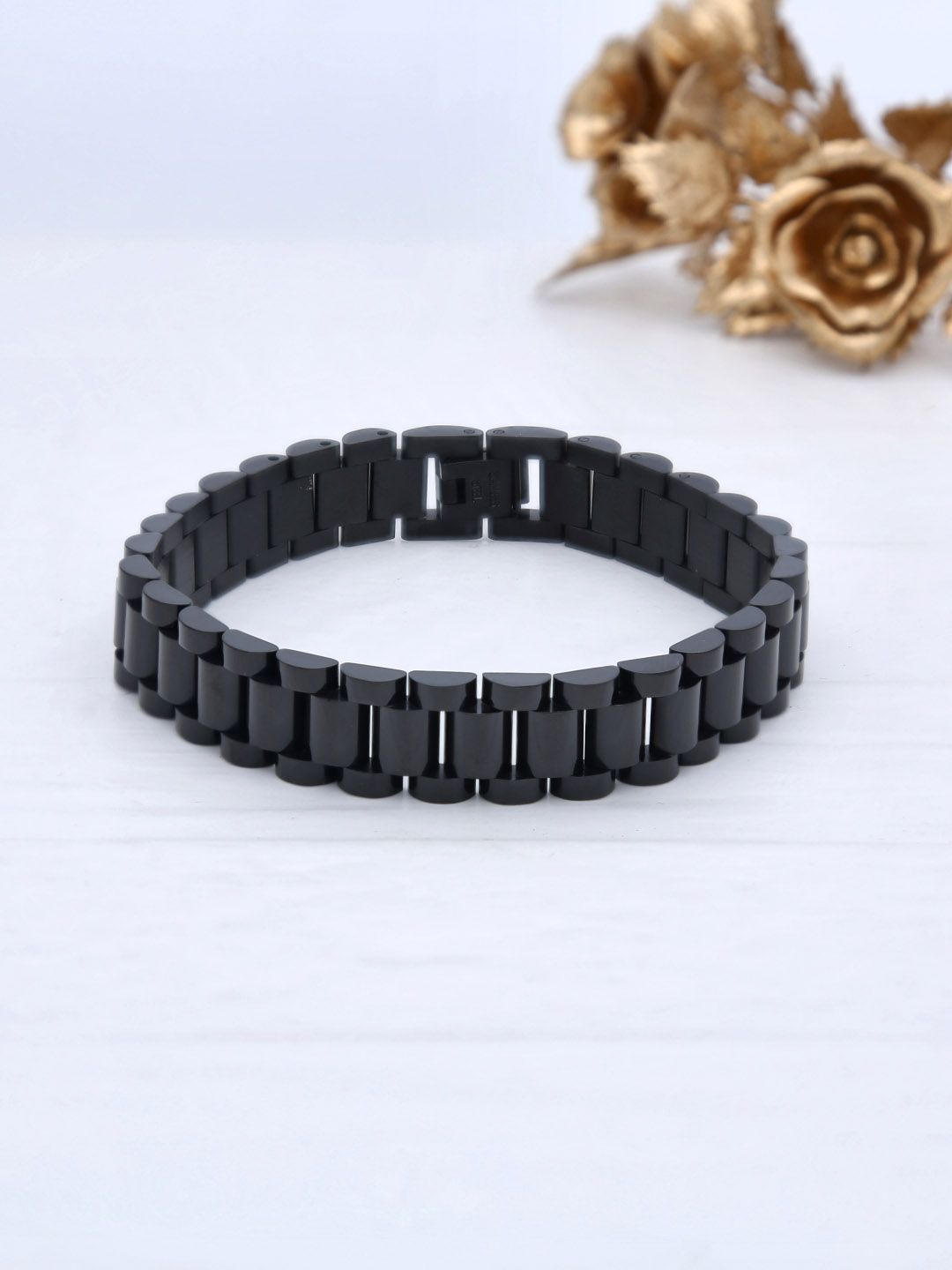 Western Loose / Link Bracelet in Black Rhodium finish - THF1617