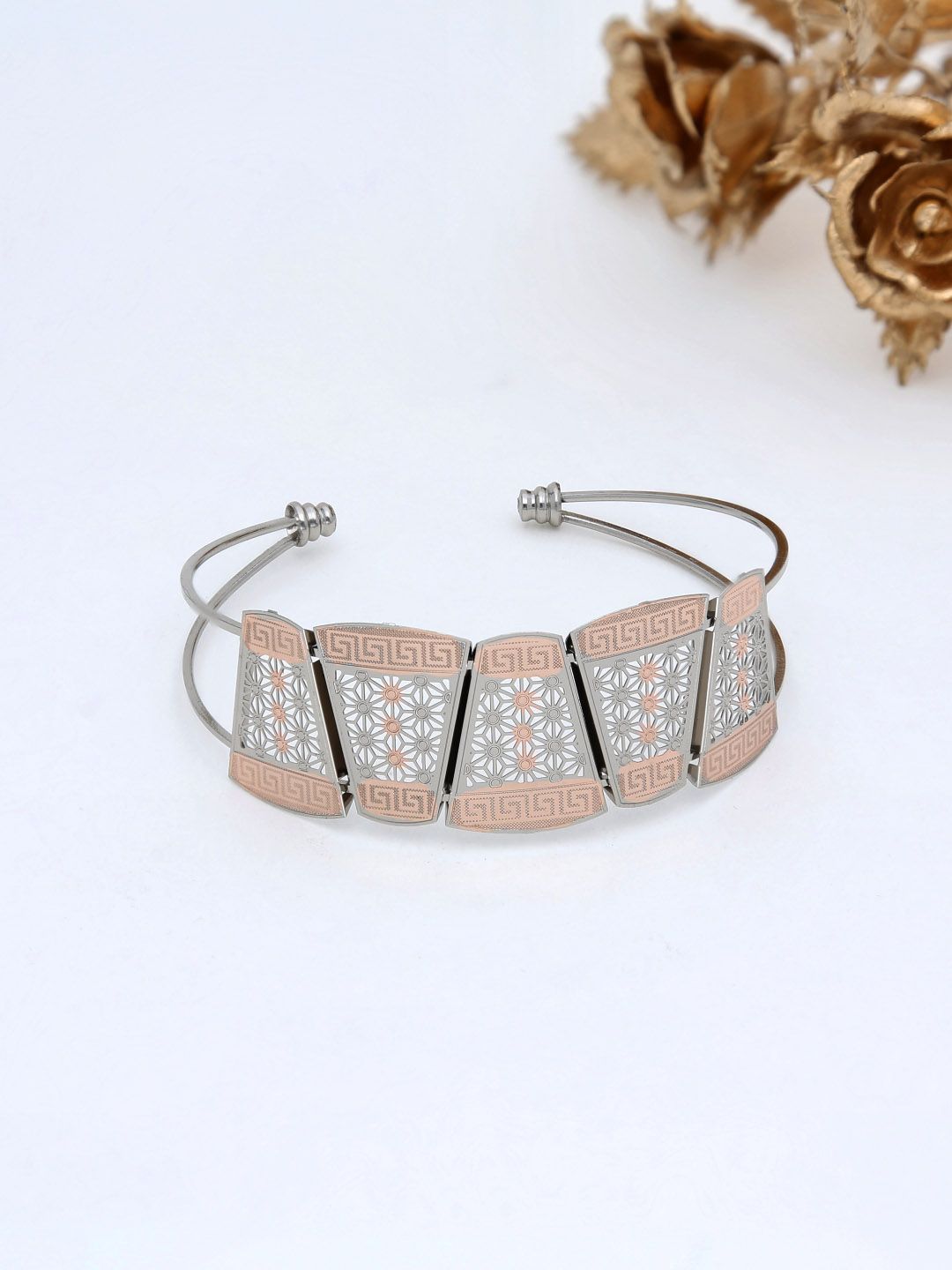 CNC Kada Bracelet in Two Tone finish - THF1683