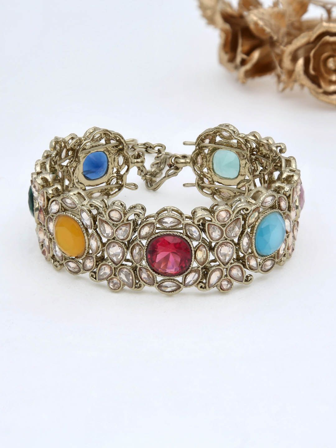 Reverse AD Loose / Link Bracelet in Mehendi finish - R9003MH